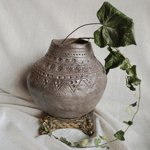 Antik Orta Çağ Seramik Dekor Vazo