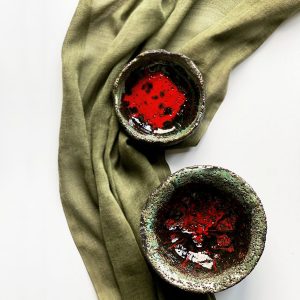 Lava Rustik Seramik Kase 2'li Set