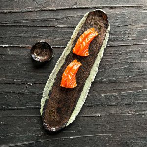 nigiri el yapımı seramik sushi tabağı