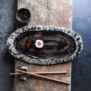 osaka el yapımı seramik sushi suşi servis tabak seti