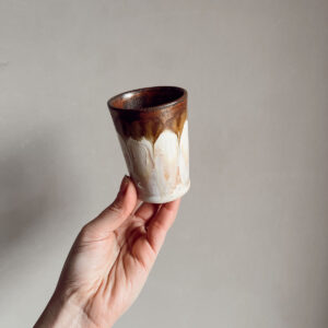 vanilla el yapımı seramik espresso bardağı